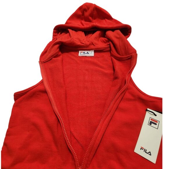 Fila Emerson Hooded Romper Red Size XS - Picture 10 of 13